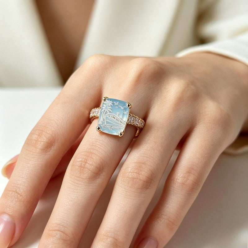 Tropical Cruise Square Ring