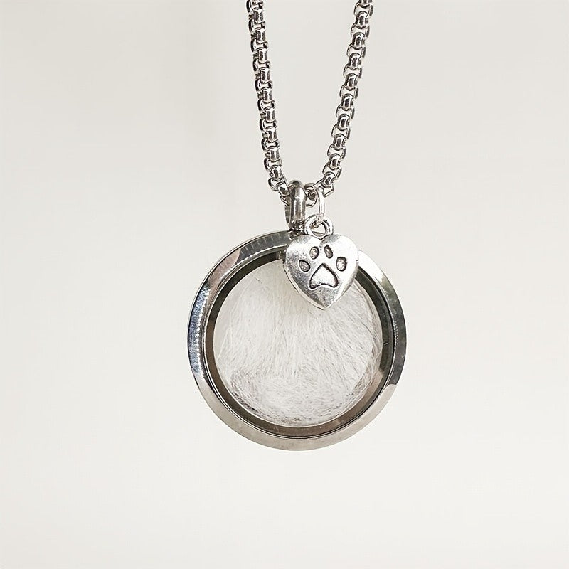 Round Keepsake Locket Necklace