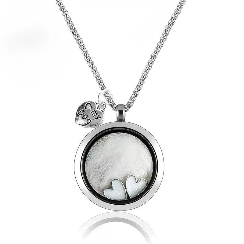 Round Keepsake Locket Necklace