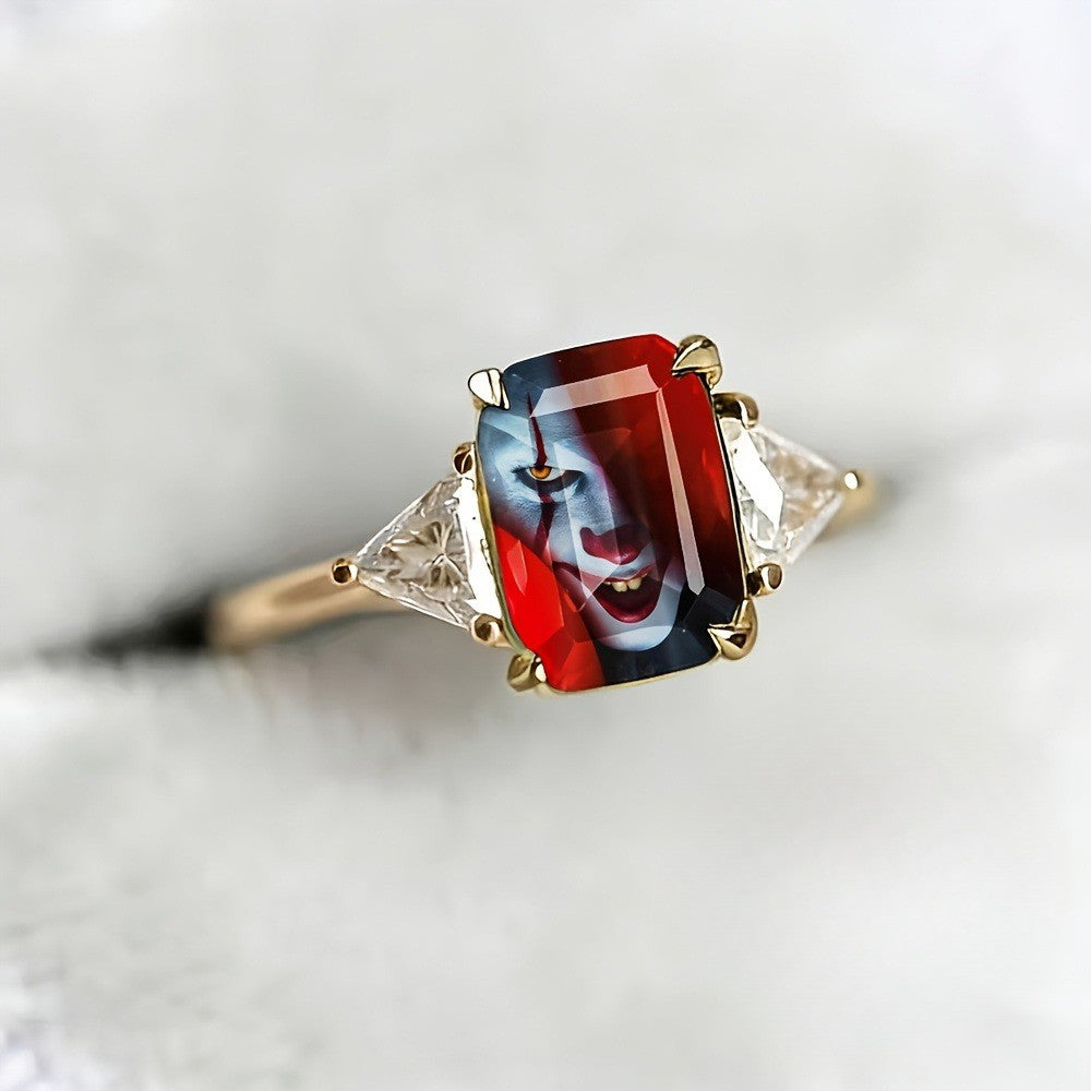 Rectangular Portrait Ring