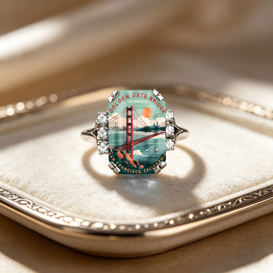 Golden Gate Bridge Rectangular Ring