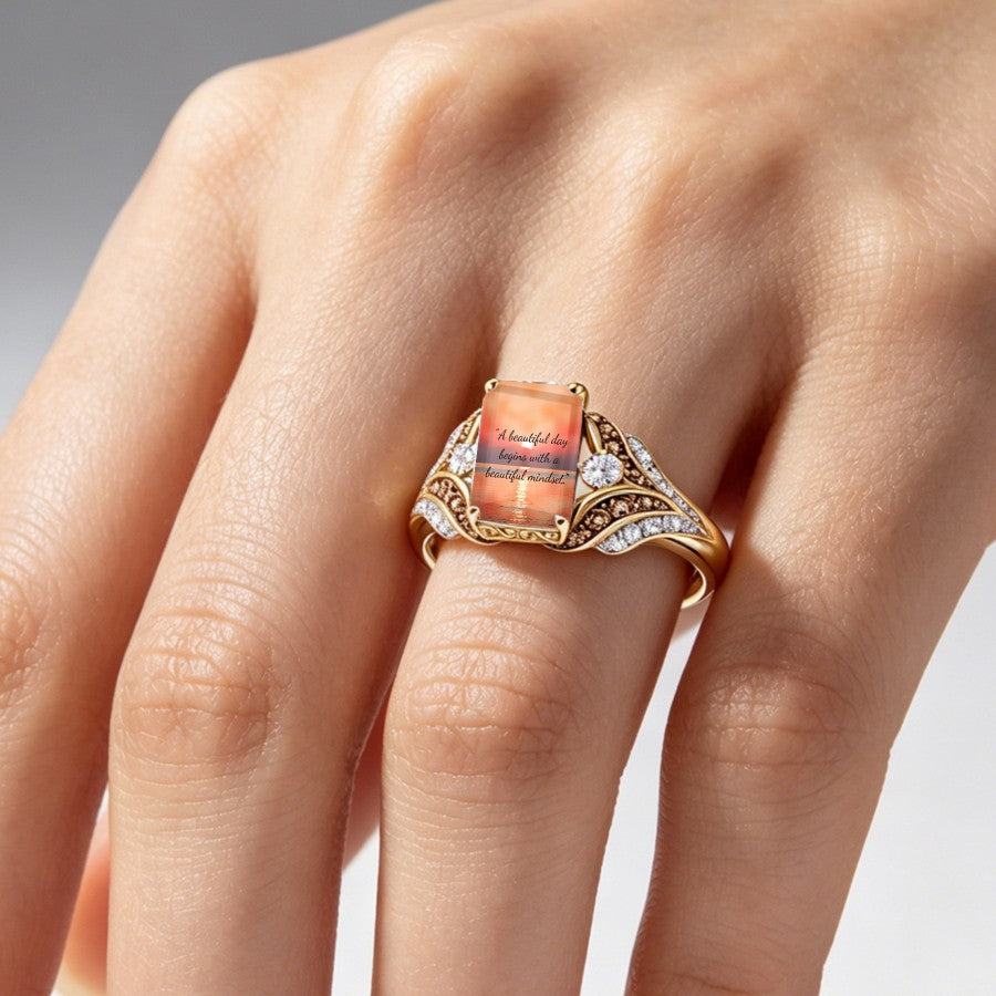 Beautiful Mindset Quote Ring