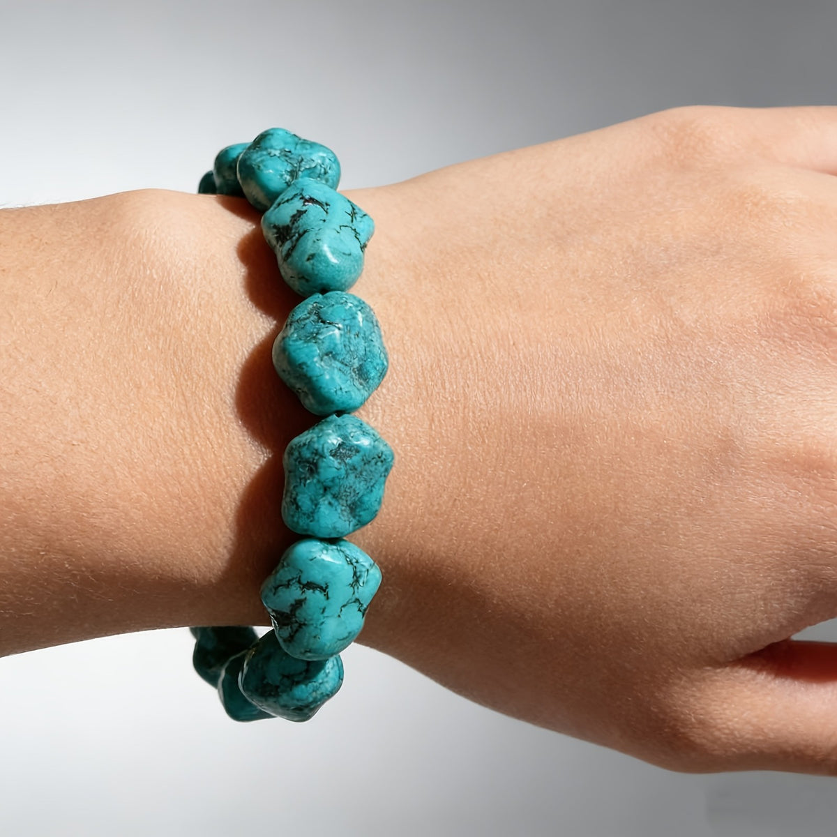 Turquoise Raw Stone Bracelet