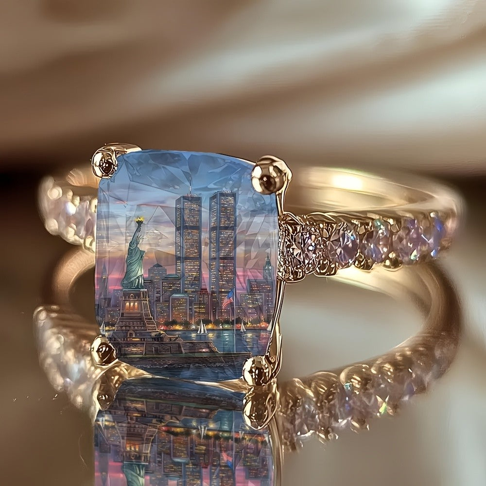 City Skyline Square Ring