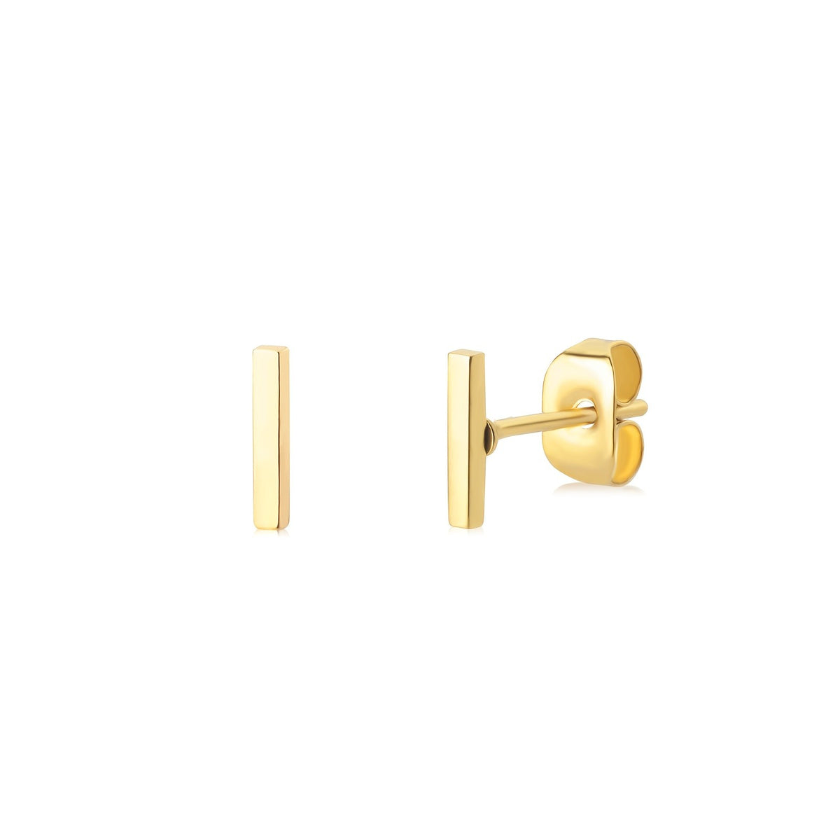 Block Letter Initial Stud Earrings