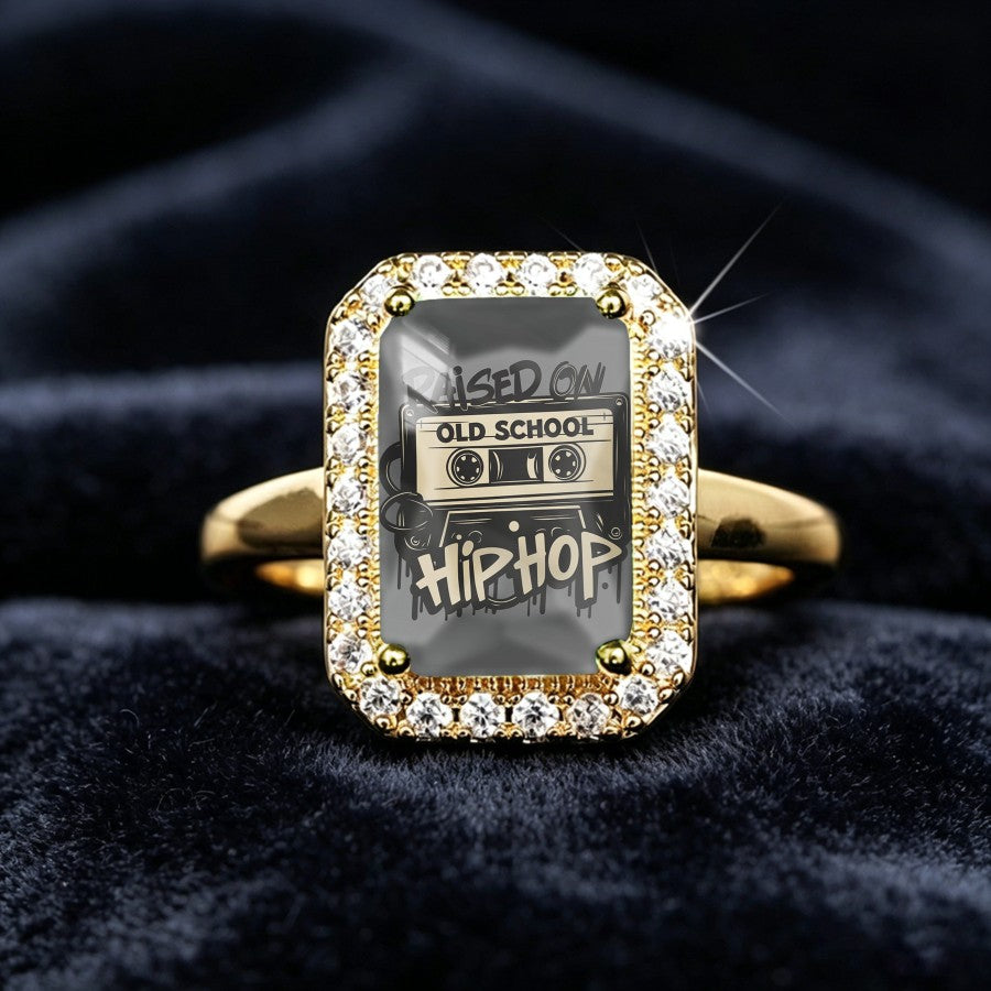 Old School Hip Hop Cassette Tape Ring