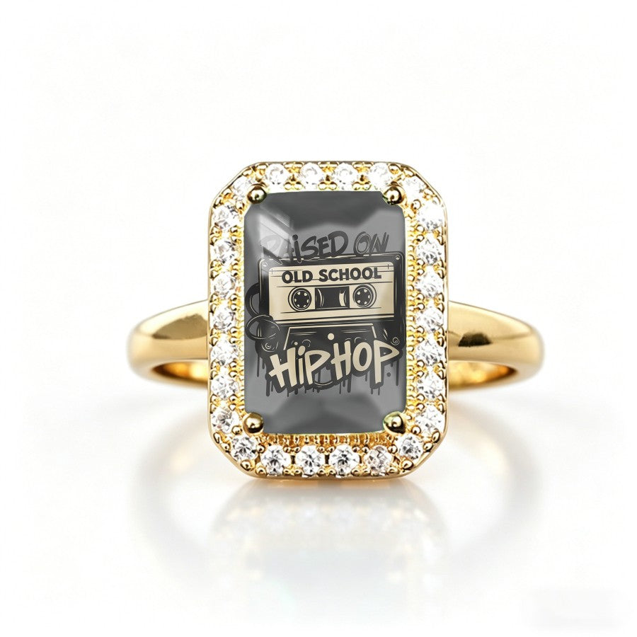 Old School Hip Hop Cassette Tape Ring