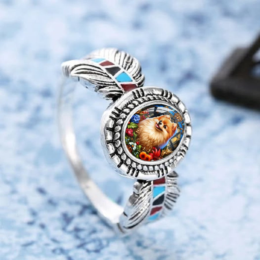 Pomeranian Oval Ring