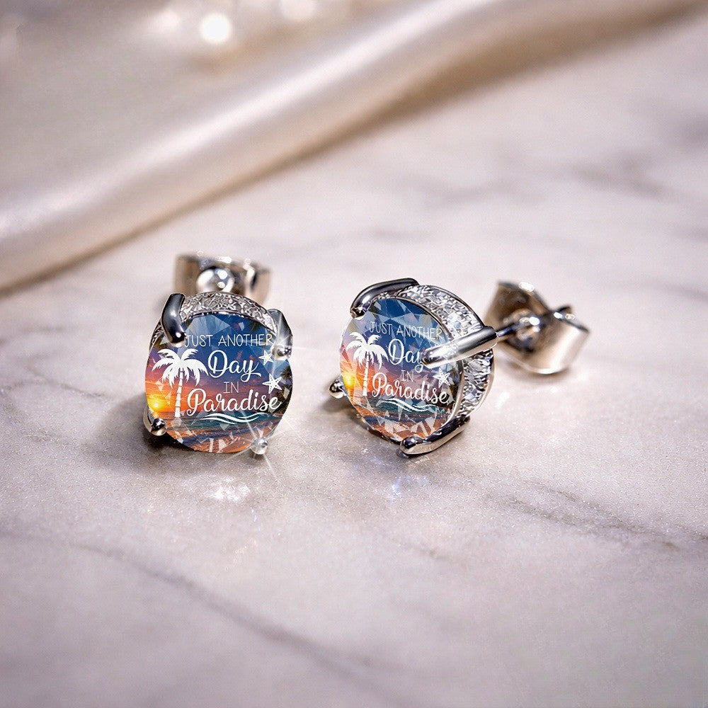 Tropical Sunset Stud Earrings