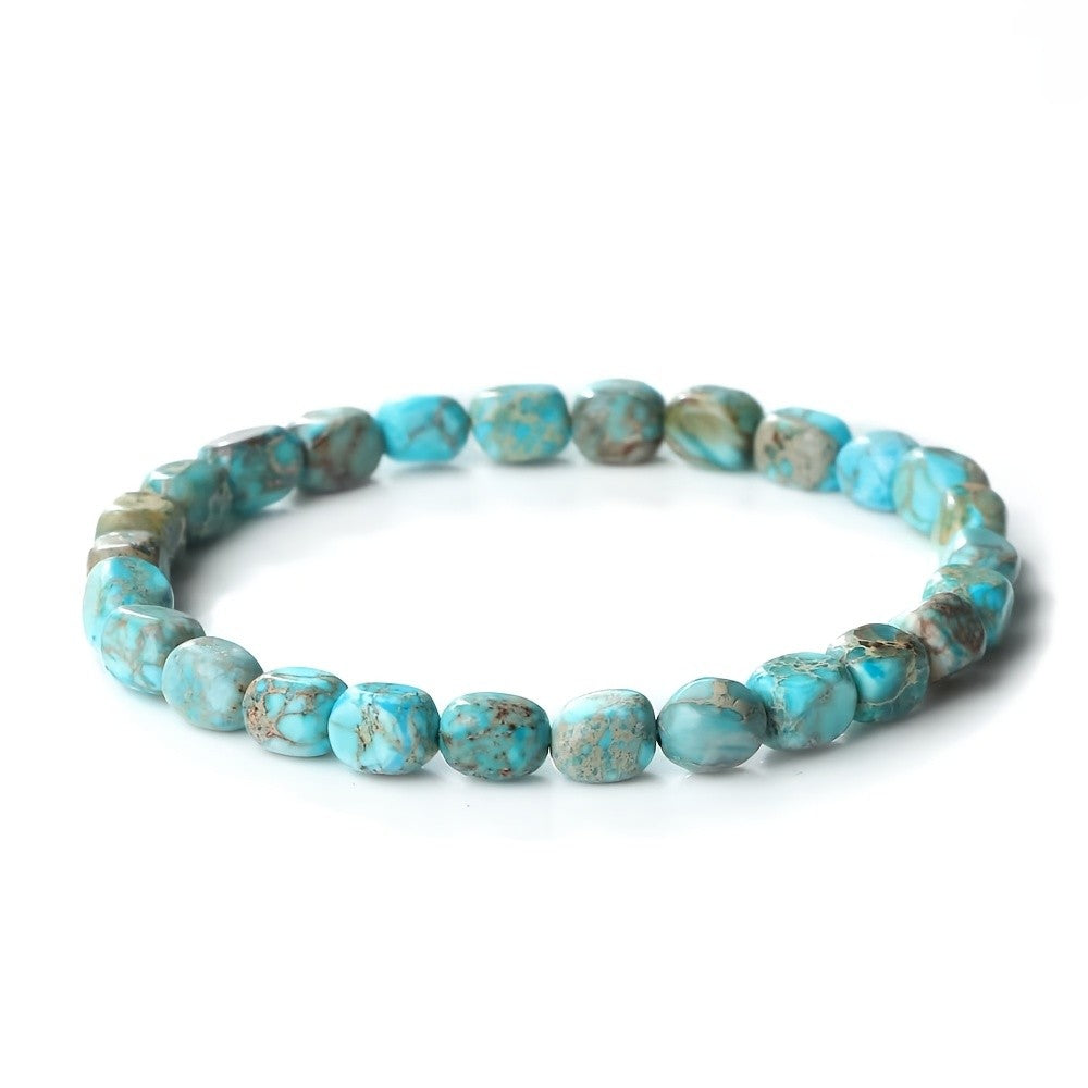 Marbled Turquoise Stone Bracelet