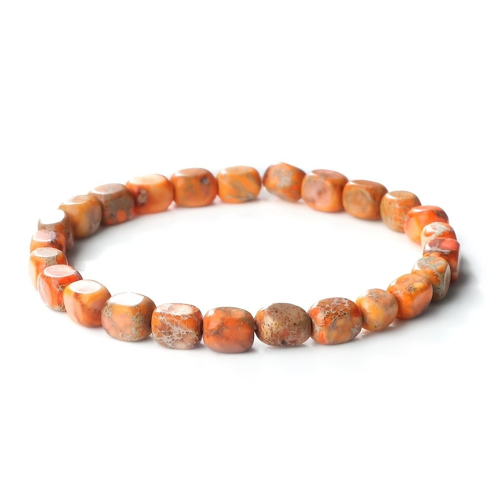 Marbled Turquoise Stone Bracelet