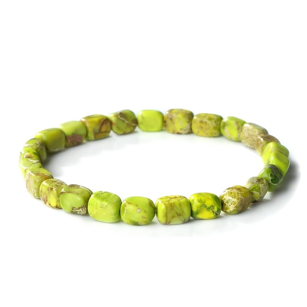 Marbled Turquoise Stone Bracelet
