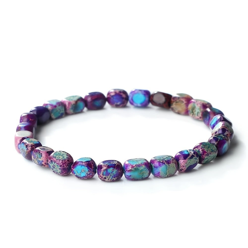 Marbled Turquoise Stone Bracelet