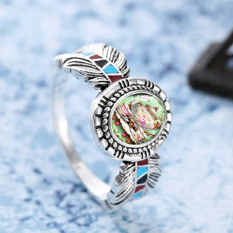 Tea Party Oval Ring
