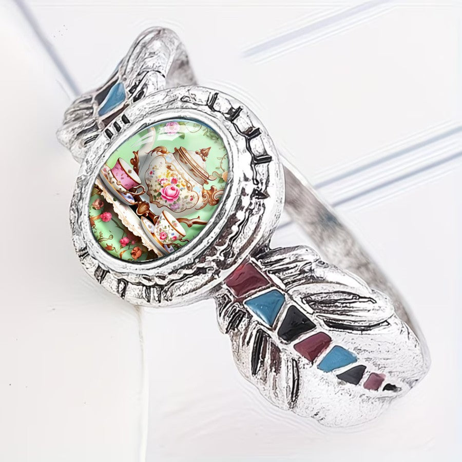Tea Party Oval Ring