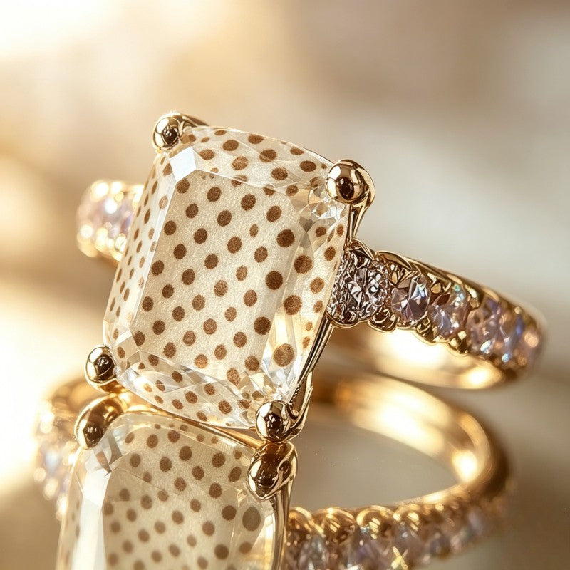 Polka Dot Square Ring