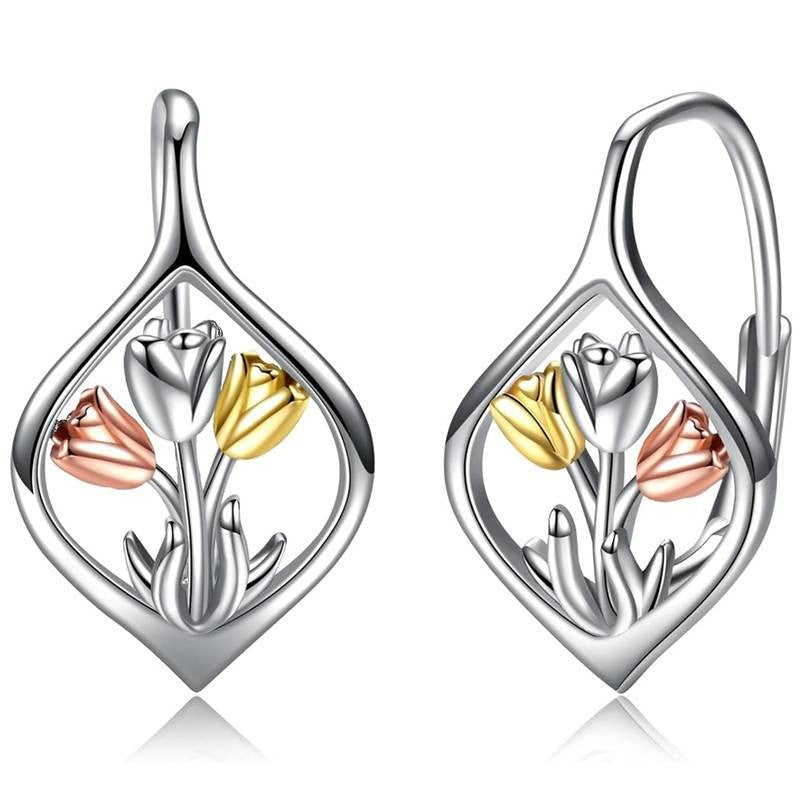 Tulip Leaf Drop Earrings