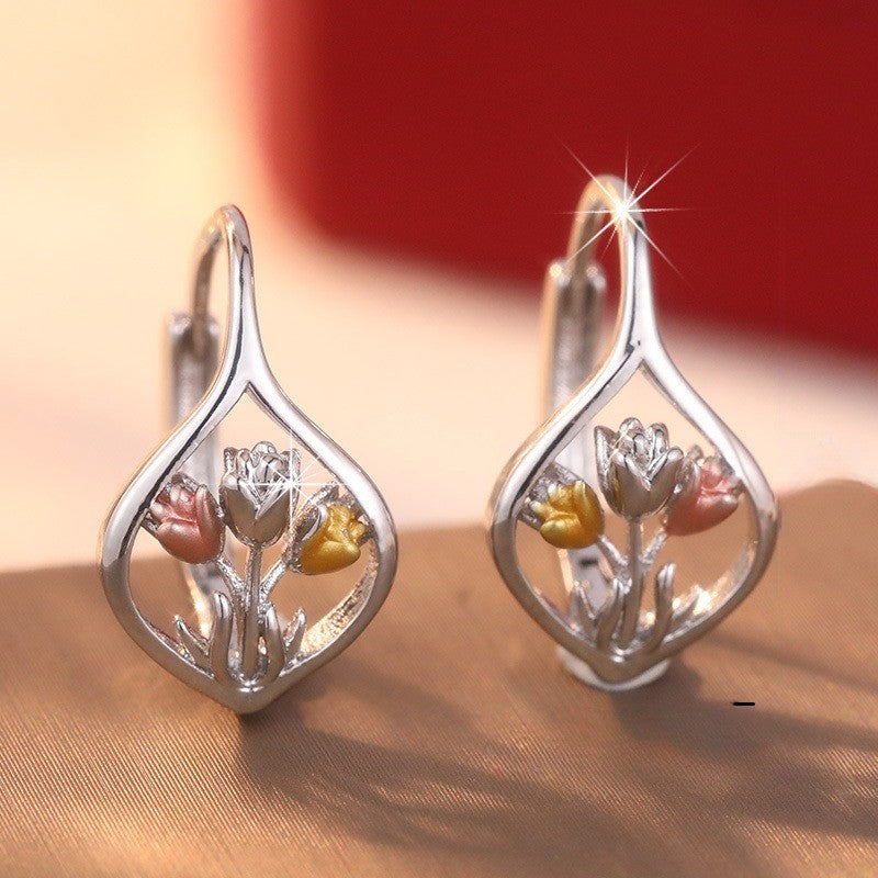 Tulip Leaf Drop Earrings