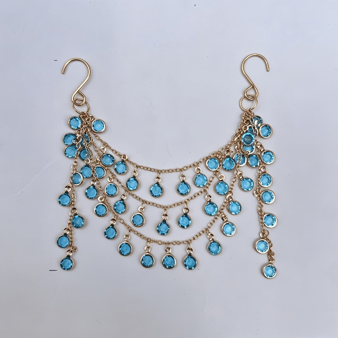 Blue Crystal Garden Sun Catcher
