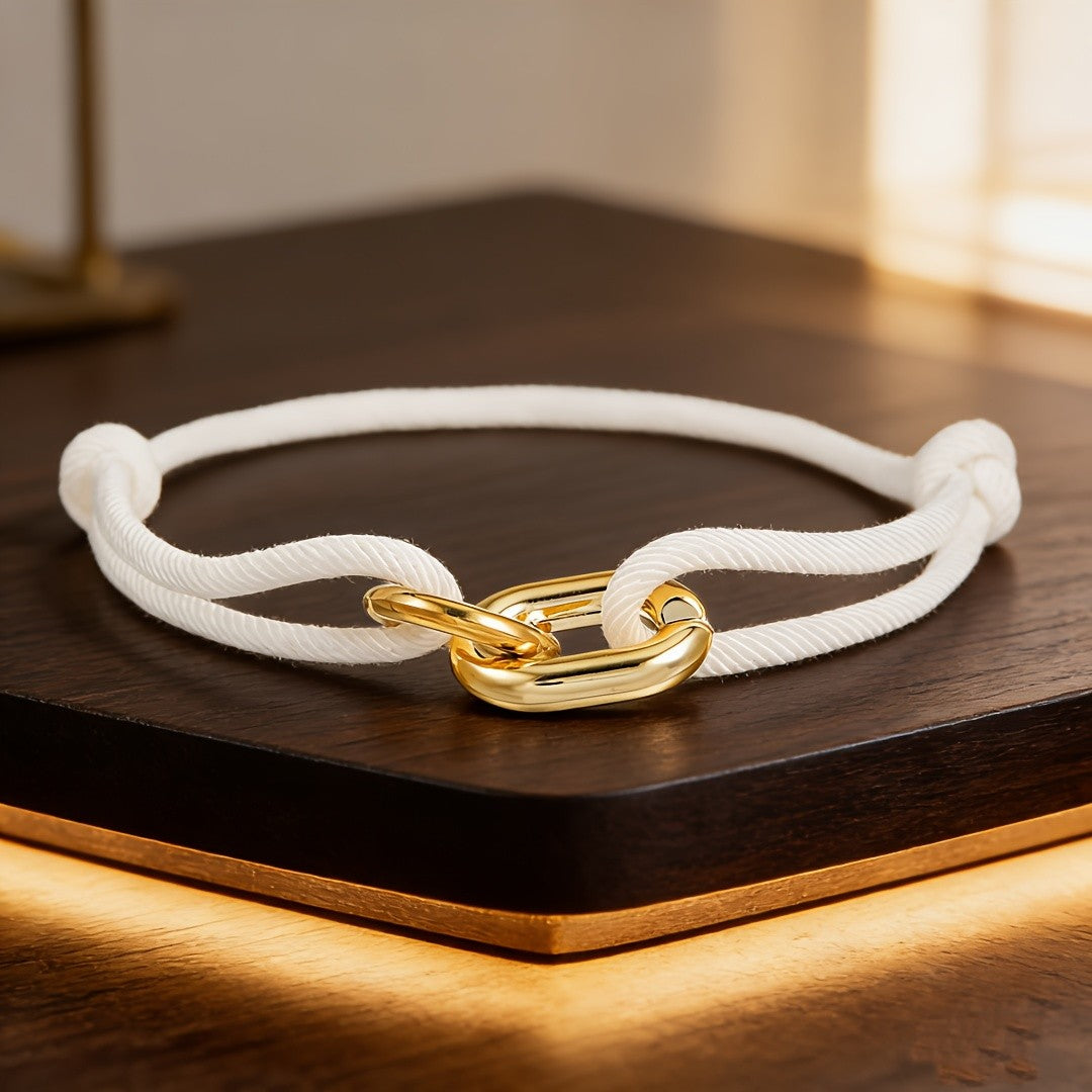 Interlocking Link Cord Bracelet