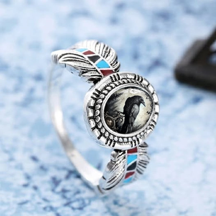 Raven Oval Statement Ring