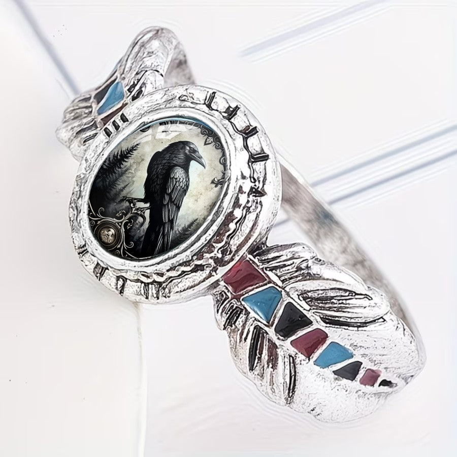 Raven Oval Statement Ring