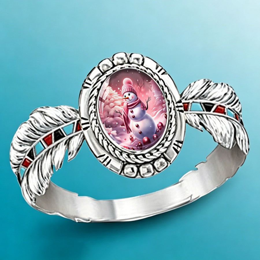 Snowman Oval Ring