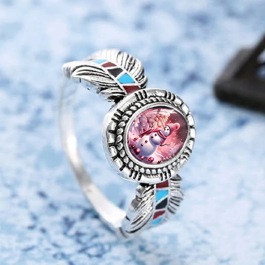 Snowman Oval Ring