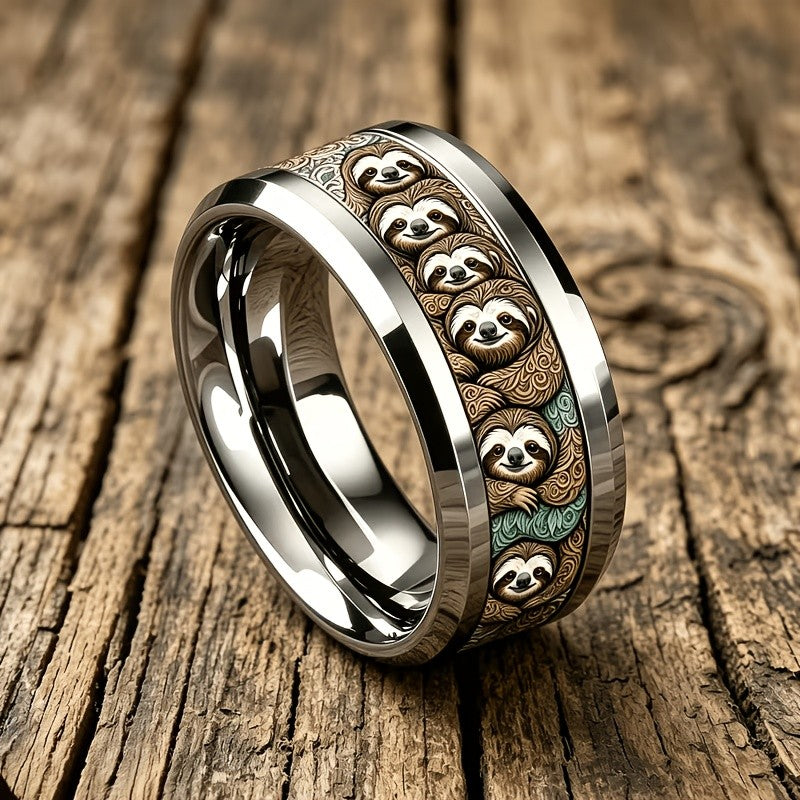Sloth Pattern Ring