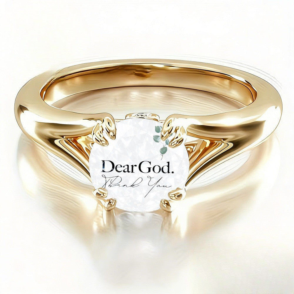 Dear God Thank You Ring