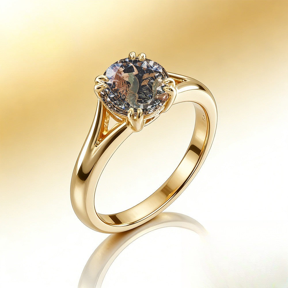 Mermaid Art Statement Ring