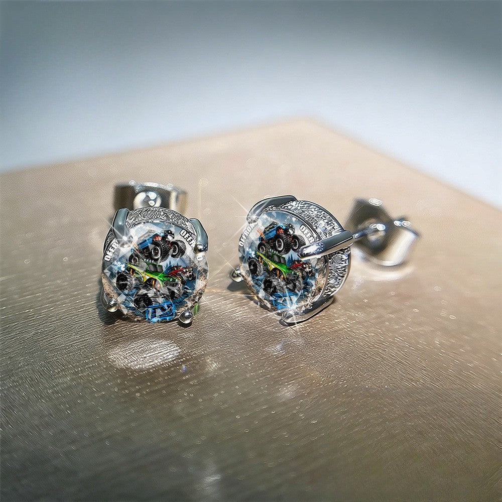 Off-Road Vehicle Stud Earrings