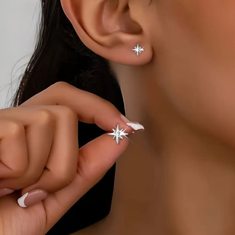 Crystal Starburst Stud Earrings