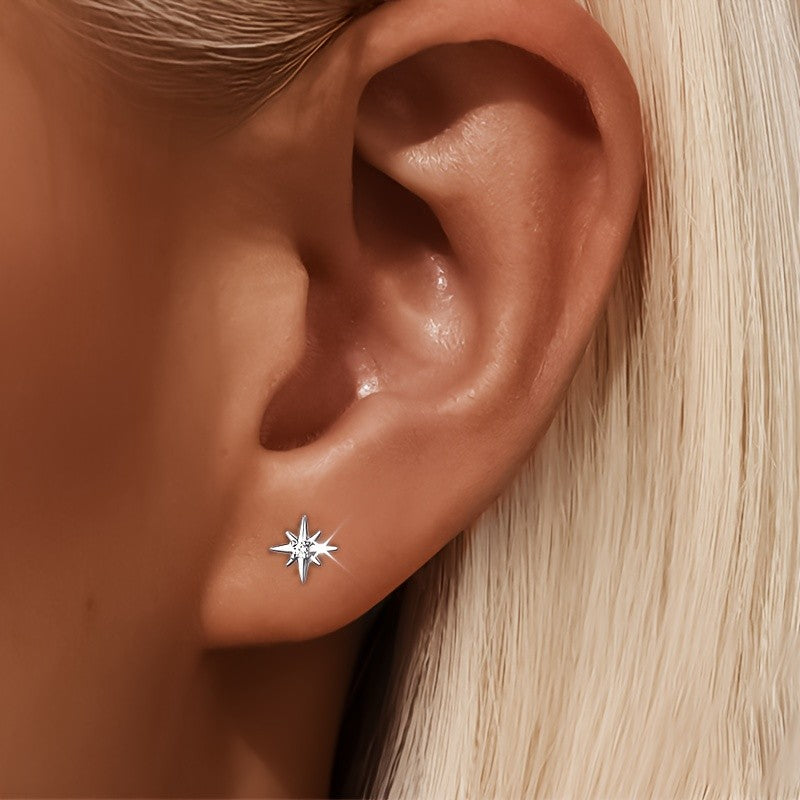 Crystal Starburst Stud Earrings