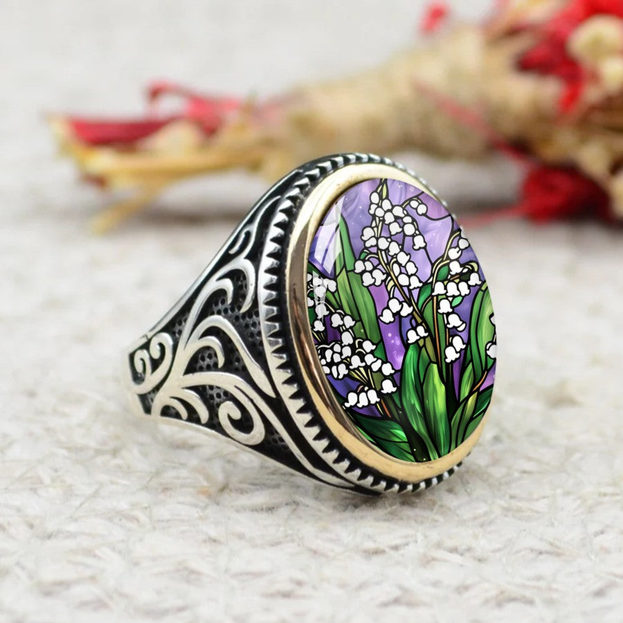 Lily of the Valley Oval Ring