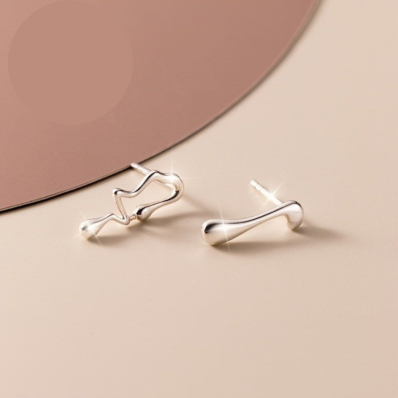 Asymmetrical Teardrop Earrings