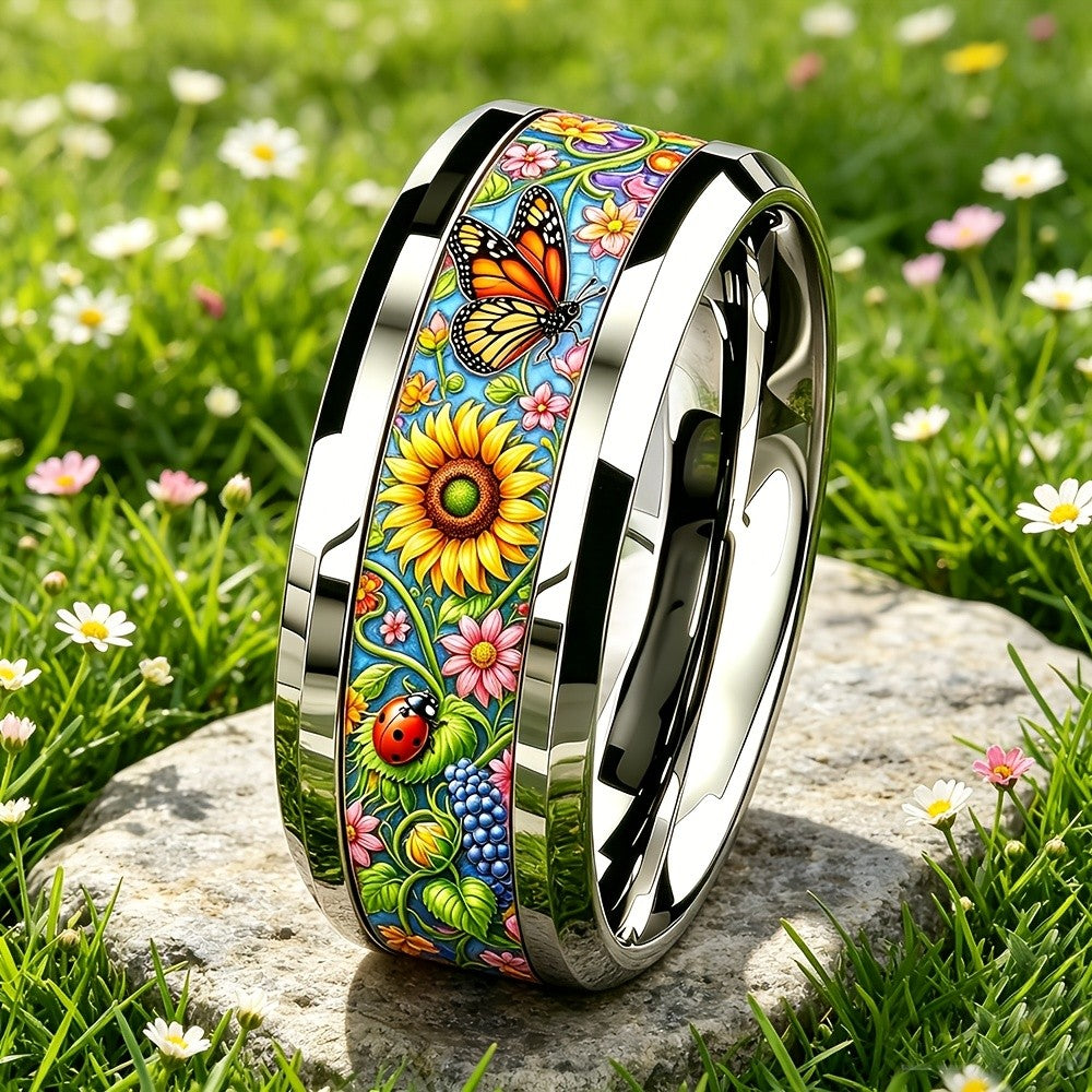 Sunflower & Butterfly Garden Ring