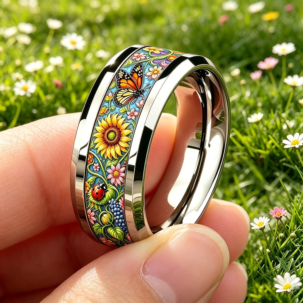 Sunflower & Butterfly Garden Ring