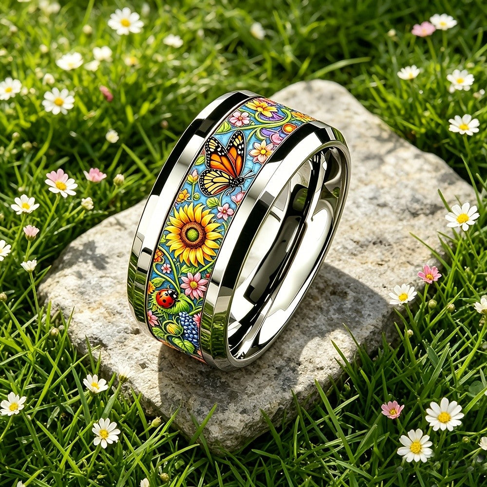 Sunflower & Butterfly Garden Ring