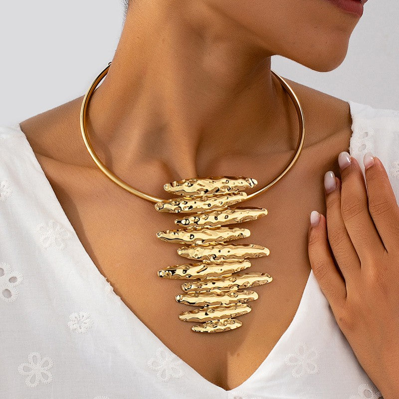 Stacked Disc Earring & Necklace Set