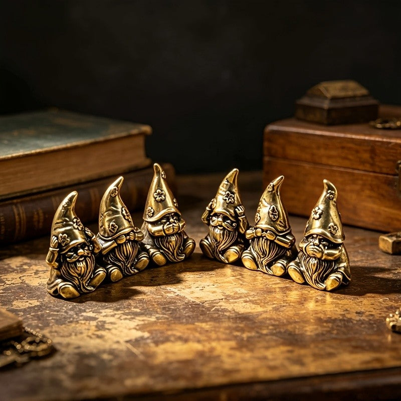 Three Wise Gnomes Figurine Set