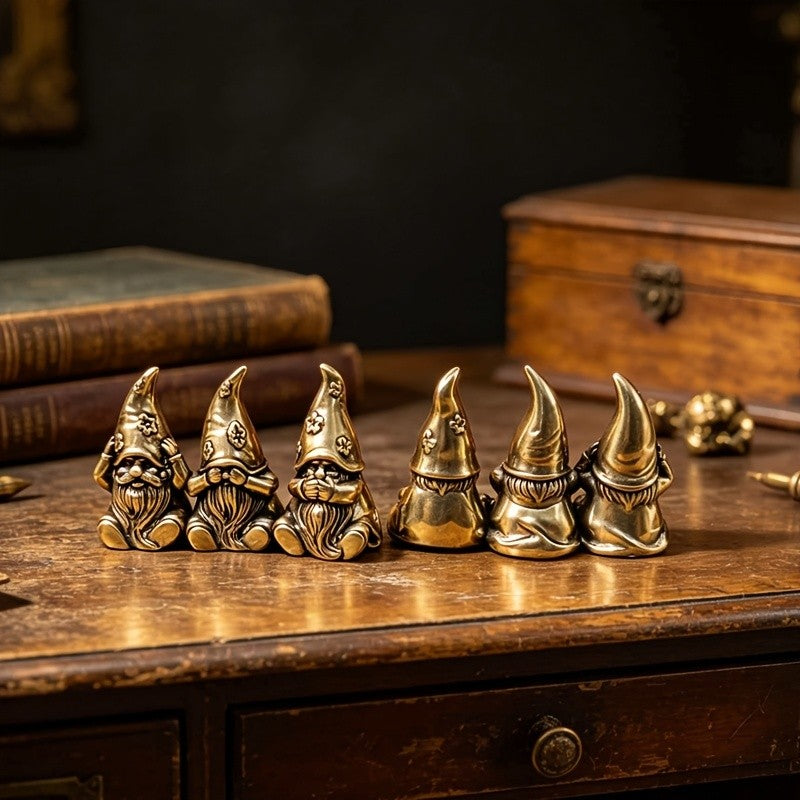 Three Wise Gnomes Figurine Set