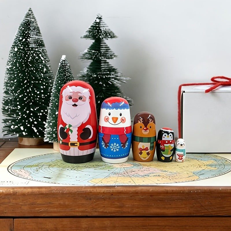 Holiday Character Nesting Doll Set