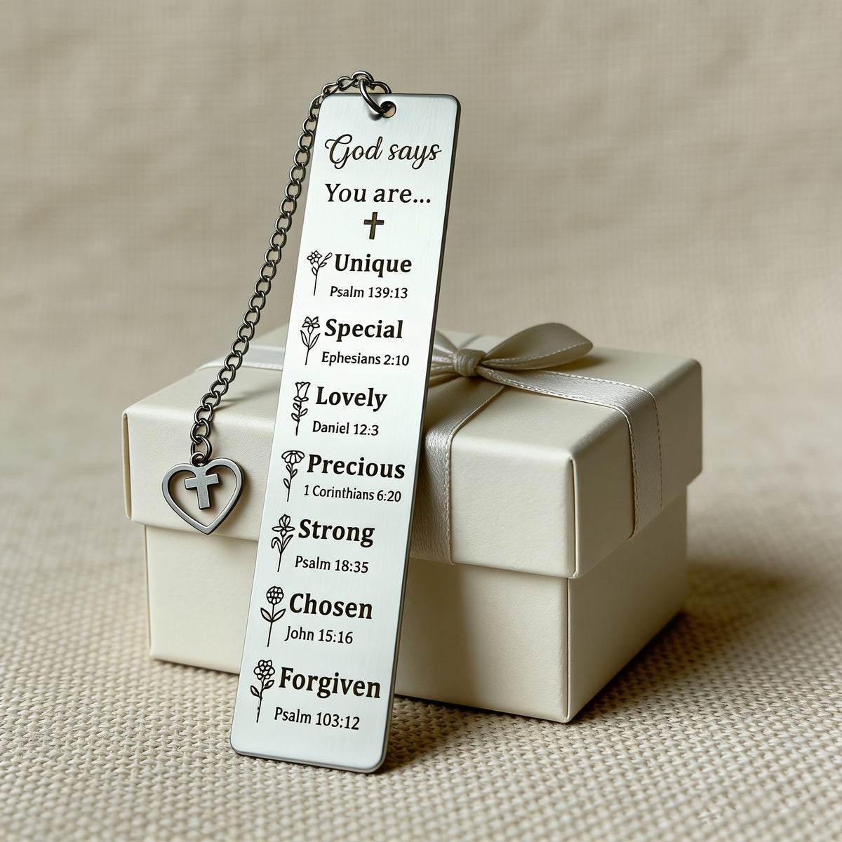 Engraved Scripture Bookmark