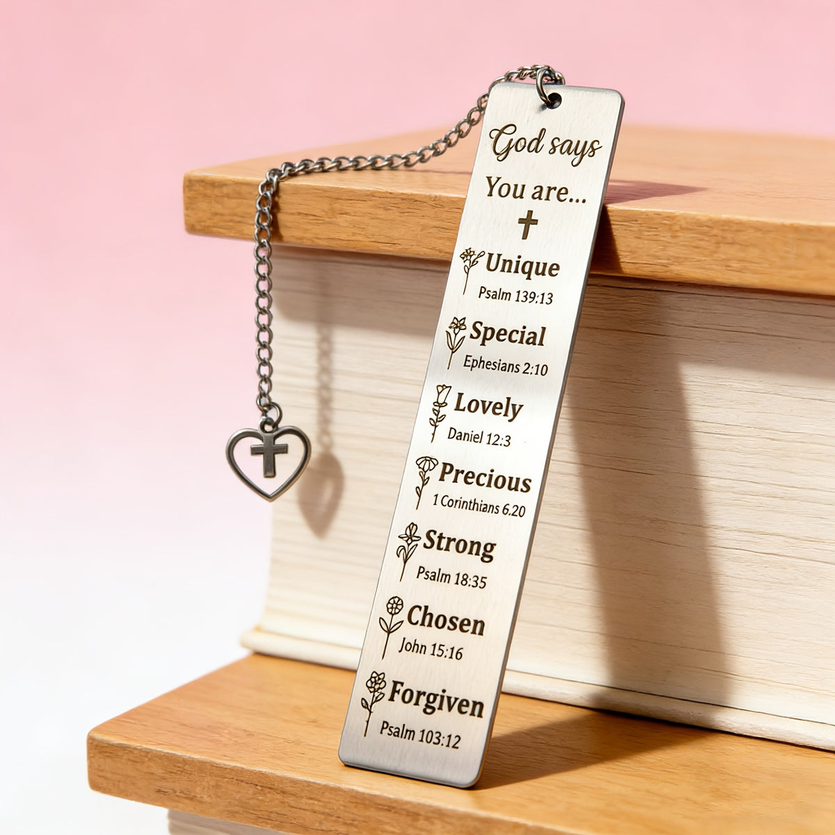 Engraved Scripture Bookmark