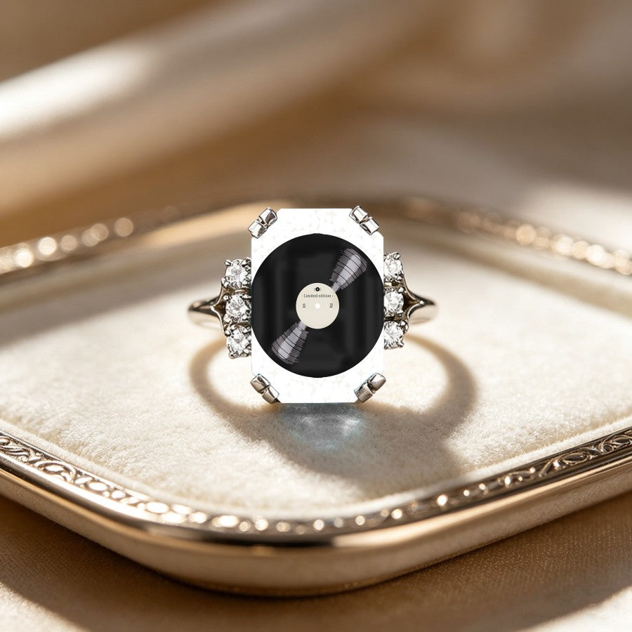 Limited Edition Record Crystal Ring