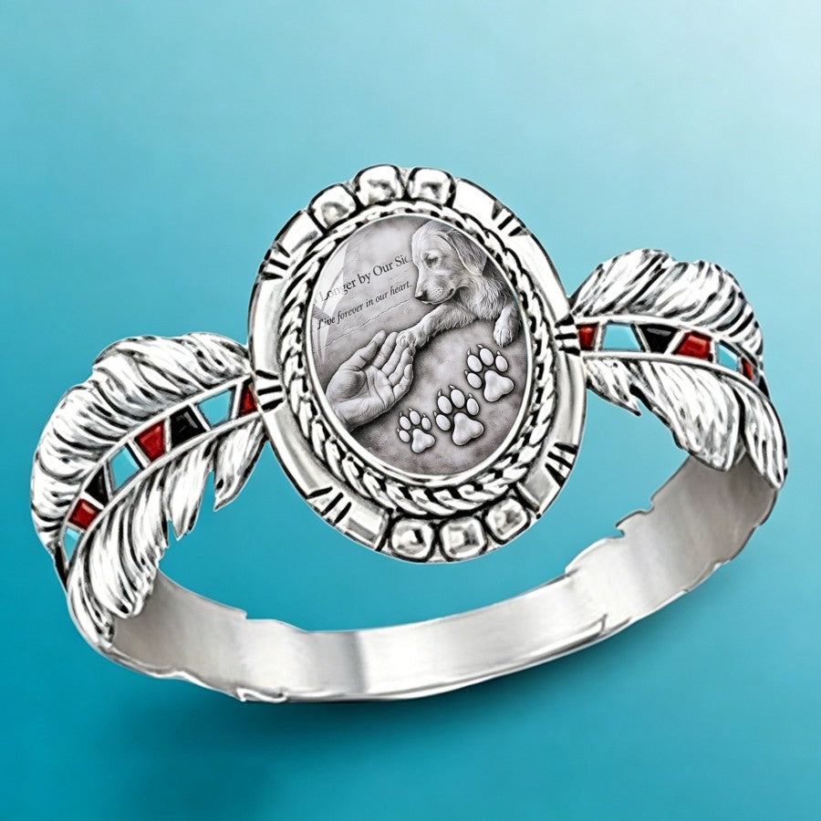 Feather & Paw Memorial Ring