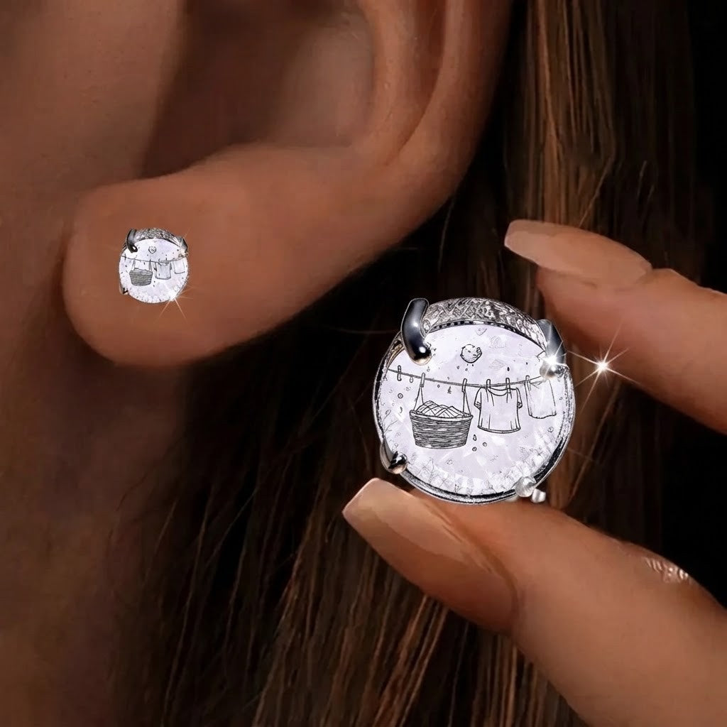 Laundry Line Stud Earrings