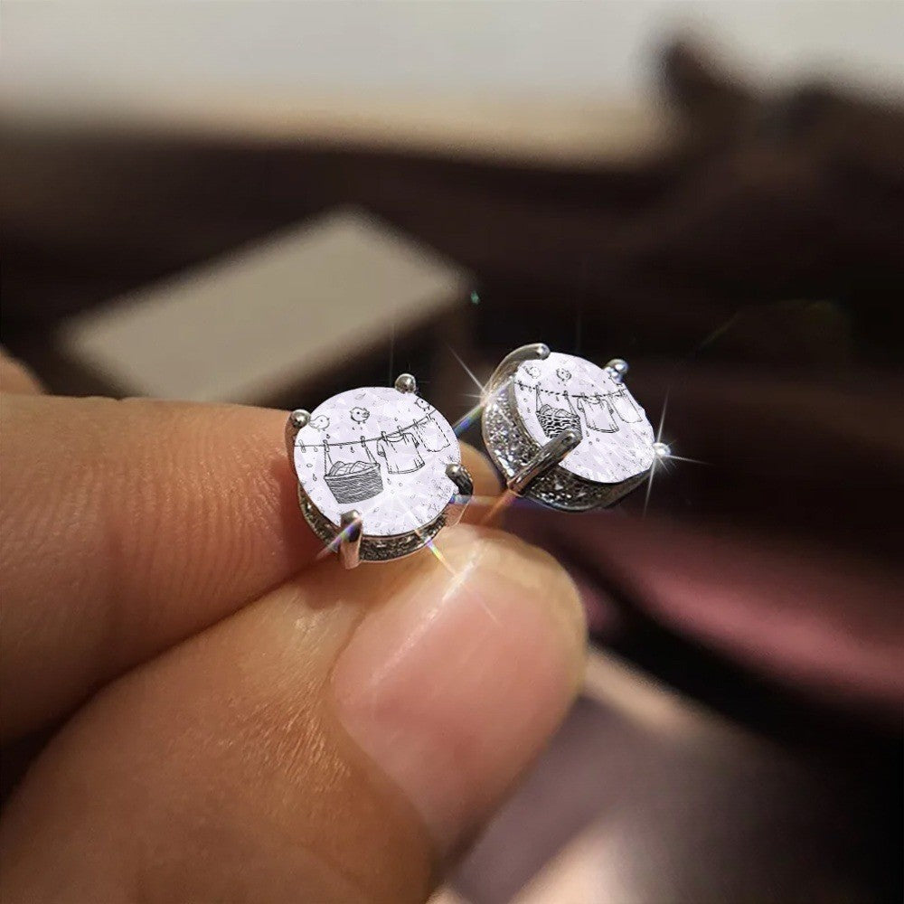 Laundry Line Stud Earrings