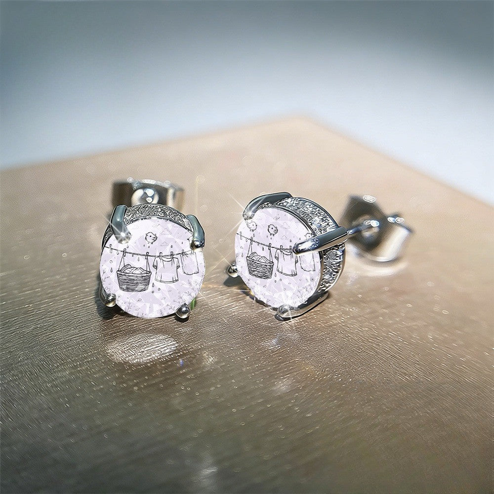 Laundry Line Stud Earrings